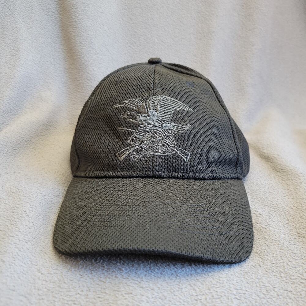 NRA EAGLE Hat Cap One Size Black Gray Embroidered Logo Breathable Adjustable